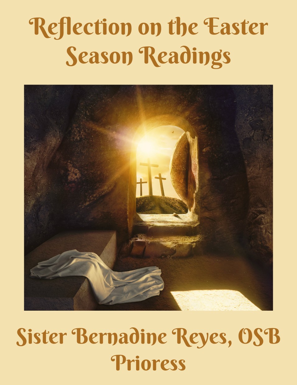 Reflection graphic for May 2025 - the empty tomb